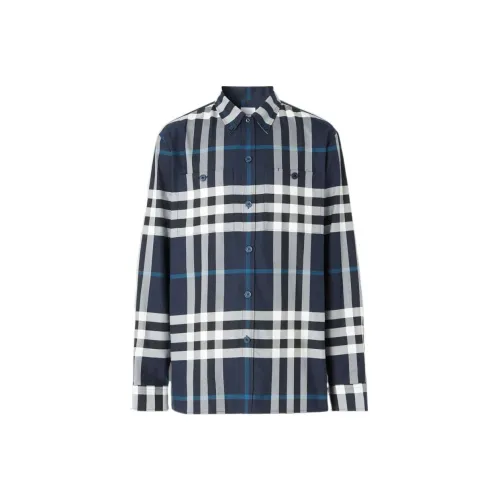 Burberry Мужские Синие Рубашки