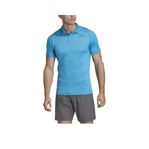 Adidas Поло Мужское Горький Синий