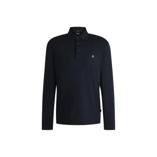 Hugo Boss FW24 Поло Мужское Темно-синий