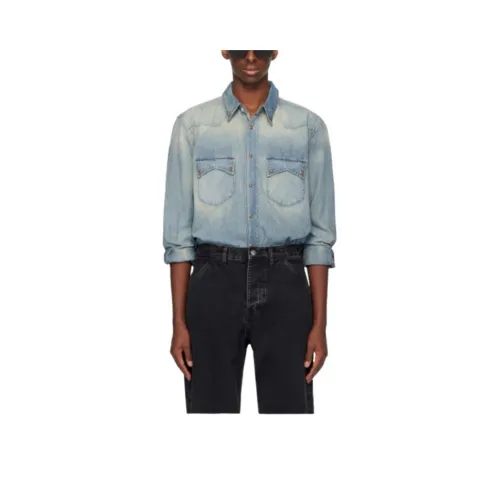 RHUDE Мужские Синие Рубашки