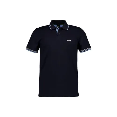 Hugo Boss Поло Мужское Темно-синий