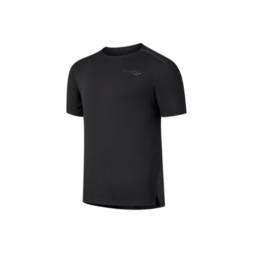 Saucony T-Shirt Мужская Глубокий Черный