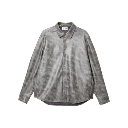 JACK JONES· Рубашка Мужская Темно-Серый