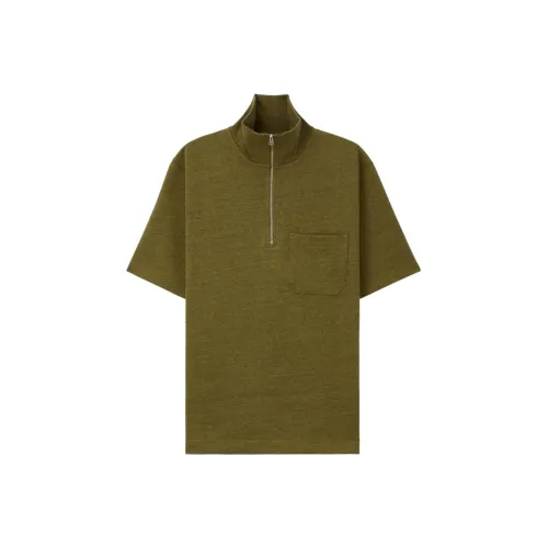 NORSE PROJECTS Темный хаки Мужская рубашка поло