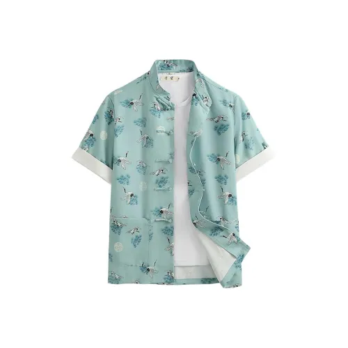 XUANSHENG Небесно-голубой Мужские Рубашки