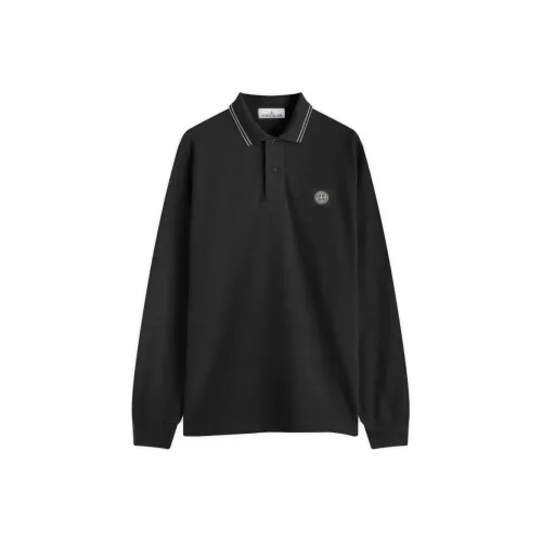Stone Island Мужская черная поло