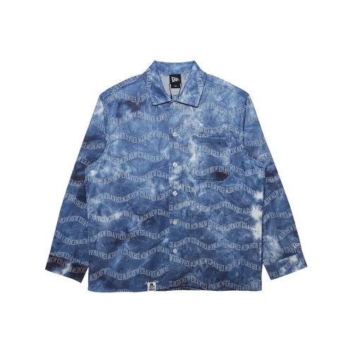New Era Tie Dye Синий Унисекс Рубашки