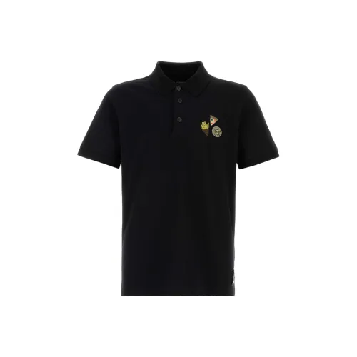 FENDI FW24 Поло Мужское Черное