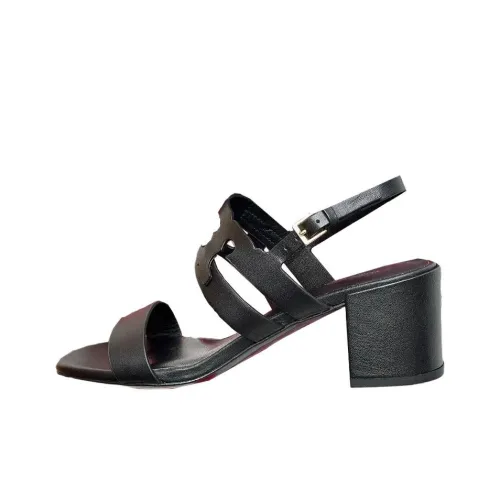 TORY BURCH Ines One Strap Sandals 5,5cm Women's Black TORY BURCH Ines One Ремешок Сандалии 5,5см Женские Черные