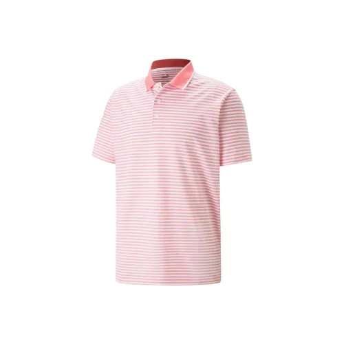 PUMA Поло Мужское Flamenco Розовое
