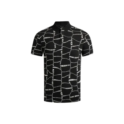 ARMANI EXCHANGEAE Мужское Поло Черное