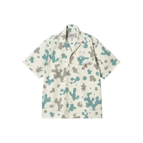 Carhartt WIP SS24 GARMENT DYED Коллекция S S OPUS Рубашка Мужская Воск Белый