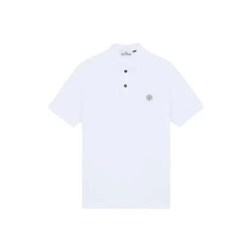 STONE ISLAND Белая Мужская Поло