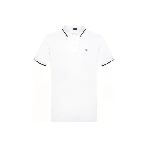 EMPORIO ARMANI Белая Мужская Рубашка Поло