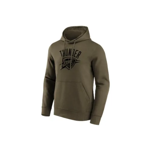 NBA Oklahoma City Thunder Мода Preferred Логотип Толстовка Мужская Темно-зеленая