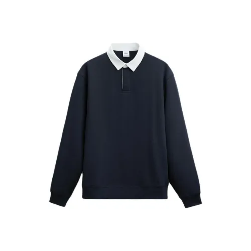 ZARA Синий/Серый Мужские Свитшоты