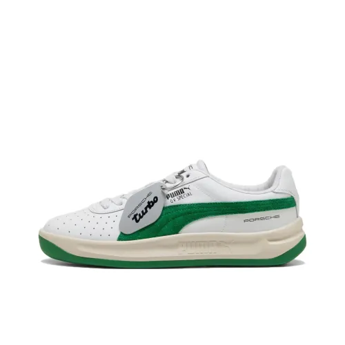 Porsche Legacy X PUMA GV Special Низкий Топ Повседневная Обувь Унисекс Белый Зеленый