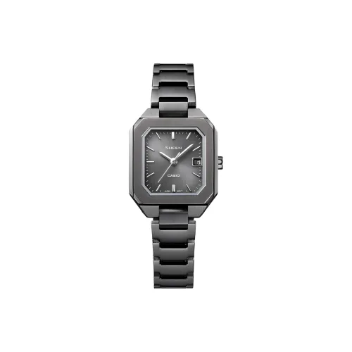 CASIO SHEEN Солнечный кварцевый механизм нержавеющая сталь ремешок женские часы серый циферблат