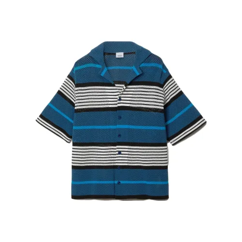 Burberry SS23 Рубашка Мужская Темно-Морской Синий