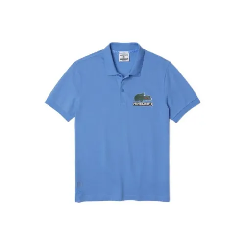 LACOSTE Мужская поло рубашка синего цвета