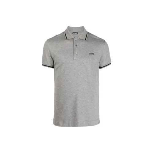 Ermenegildo Zegna Gray Men's Polo