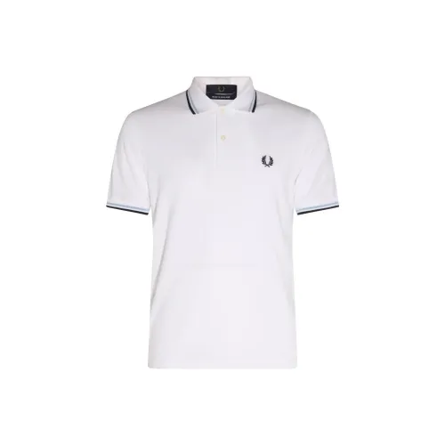 FRED PERRY Поло Мужское Белое