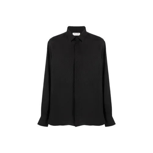 SAINT LAURENT SS23 Рубашка Мужская Черная