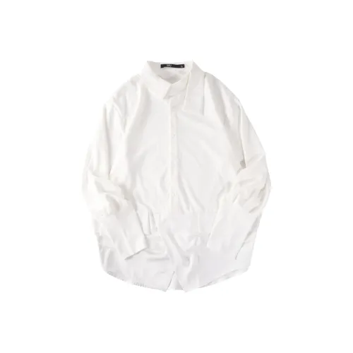 Pin Li Длинный рукав, рубашка, мужская, белая