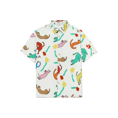 Guuka Короткий рукав рубашка унисекс белый