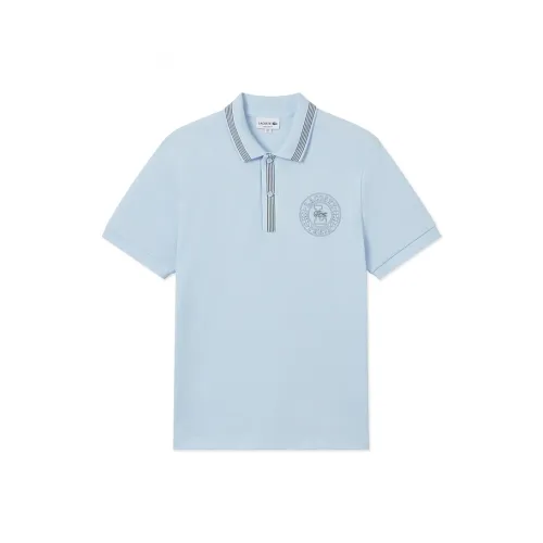 LACOSTE Collaboration SS25 Поло Мужское Светло-Синий