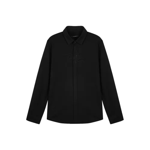 DAVID NAMAN Мужские черные рубашки