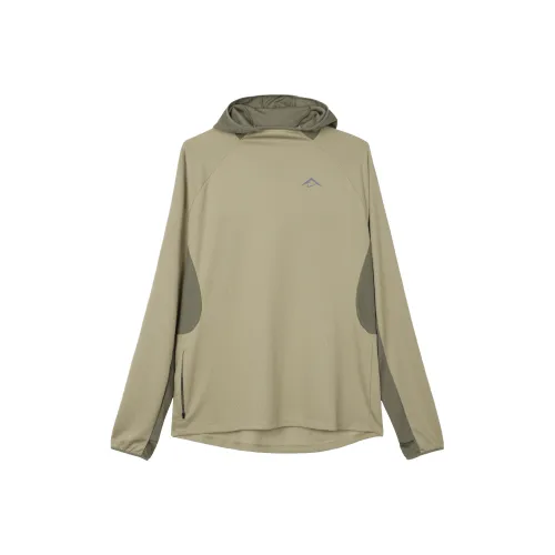 Nike Trail Толстовка Мужская Оливково-зеленая