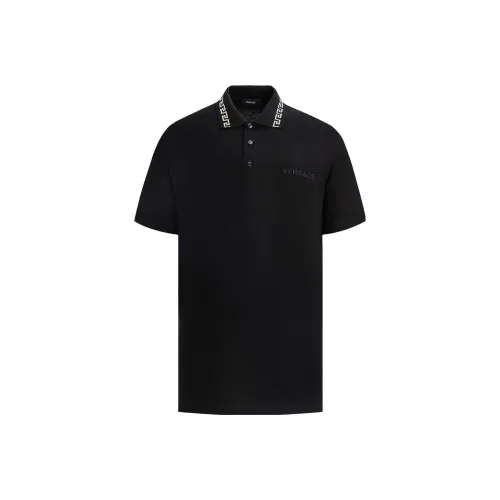 VERSACE Мужская черная поло