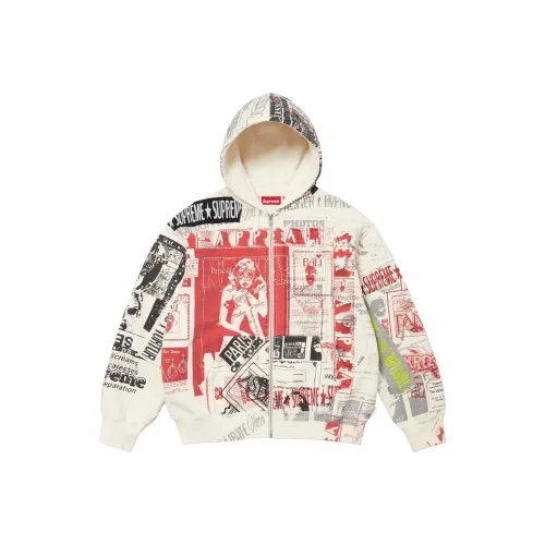 Supreme SS24 WEEK14 Collage ZIP UP Худи Свитшот Унисекс