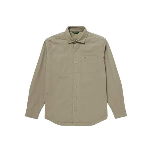 LACOSTE Хаки Мужские Рубашки