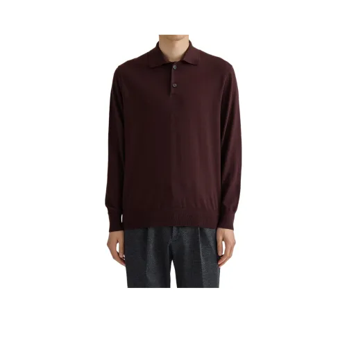 UNITED TOKYO FW24 Поло Мужское Темно-Коричневый