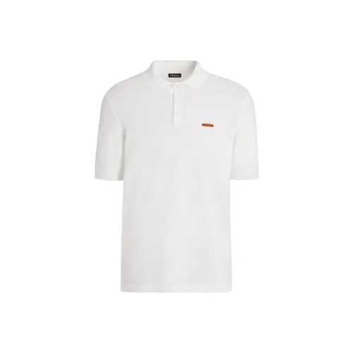 Ermenegildo Zegna Белая Мужская Рубашка Поло