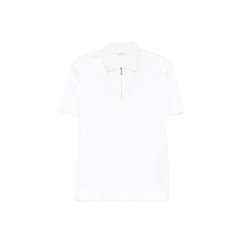 Brioni Белая Мужская Рубашка Поло