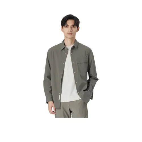 ZIOZIA Коричневый Мужские Рубашки