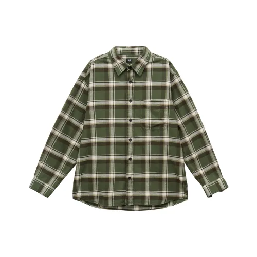 UNIQLO Оливковые Унисекс Рубашки