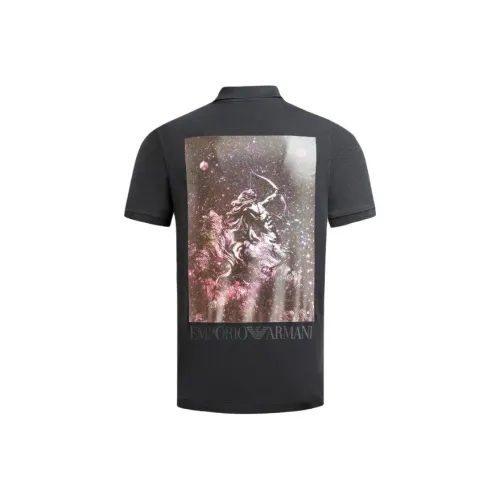 EMPORIO ARMANI Черная мужская поло