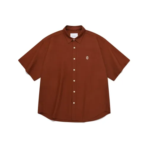 COVERNAT Светло-коричневый унисекс рубашки