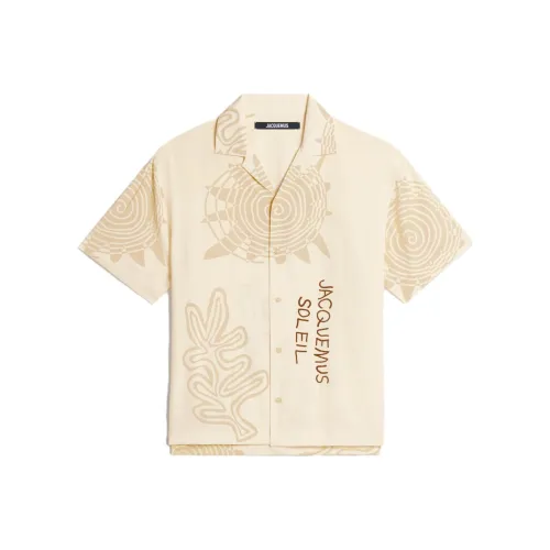 Jacquemus X Saks Co Бренд SS23 Бежевые Мужские Рубашки