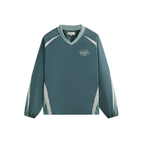 KITH Collaboration SS24 Весенняя серия II Зеленые Мужские Свитшоты
