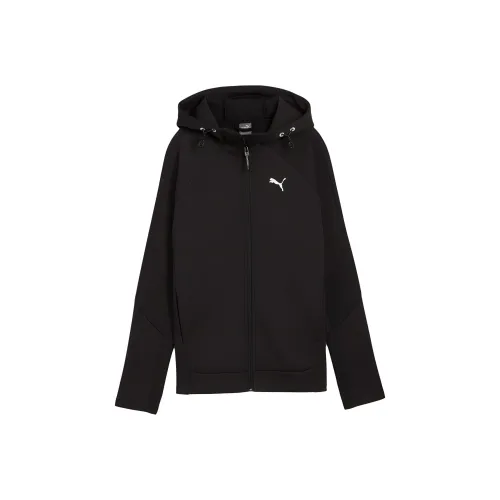 PUMA EVOSTRIPE Full Zip Толстовка Мужской Свитшот Унисекс PUMA Черный