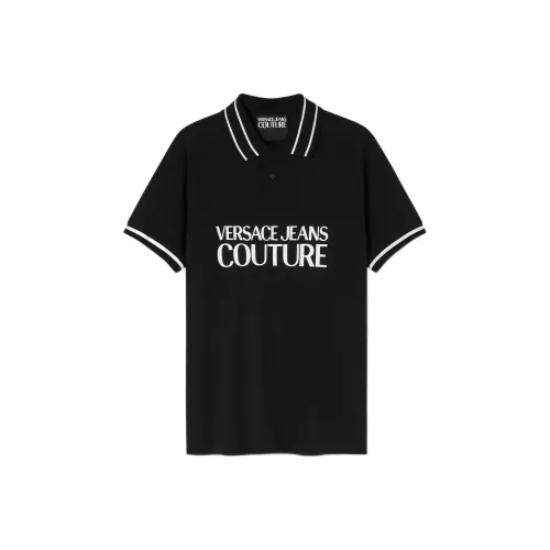 VERSACE JEANS COUTURE Мужская черная поло