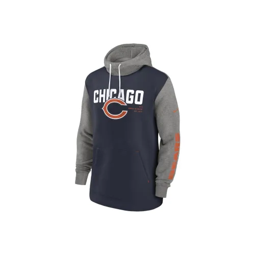 Nike Chicago Bears Color Block Свитшот Chicago Bears Мужской Синий Серый