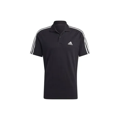 Adidas Мужское Поло Черное