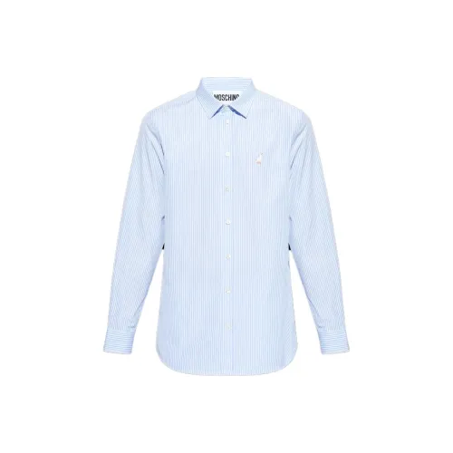 MOSCHINO Рубашка Мужская Светло-Синяя