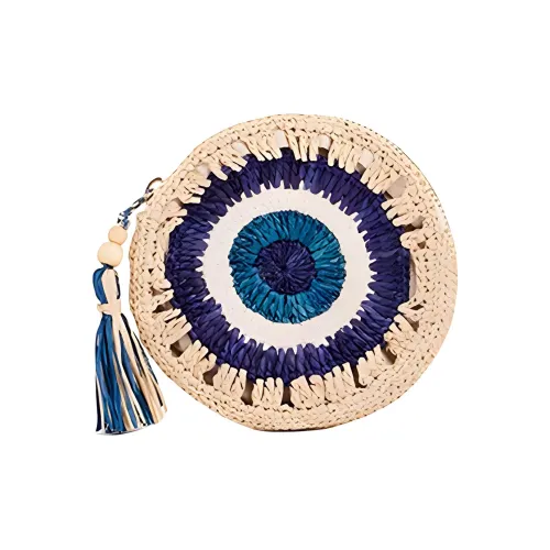 Vanessa Bruno Raffia Coin Wallet Wallet Small Women's Natural